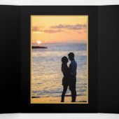  goudfolie Dragonfly Wedding Suite Drieluik Uitnodiging (Binnenkant midden)