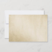 Goudfolie Elegant Modern Wedding RSVP (Achterkant)