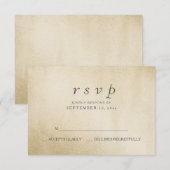 Goudfolie Elegant Modern Wedding RSVP (Voorkant / Achterkant)