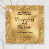 Goudfolie en Glitter Cosmetics Product Label (Voorkant)