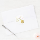 Goudfolie Glamour Datum | De Stickers Datum opslaa (Envelop)