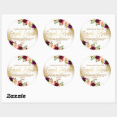 Goudfolie Glitter Floral White Sugar Scrub Label (Vel)