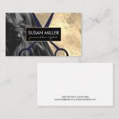 Goudfolie | Haarmodel | Kleurenblok | Schaar Visitekaartje (Voorkant / Achterkant)