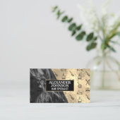 goudfolie | Haren stylist tools Visitekaartje (Staand voorkant)