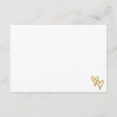 Goudfolie Harten Kraft Papier Informatie Kaart (Achterkant)