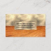 Goudfolie | Hout Visitekaartje (Achterkant)
