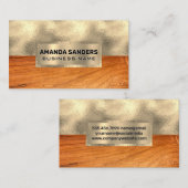 Goudfolie | Hout Visitekaartje (Voorkant / Achterkant)