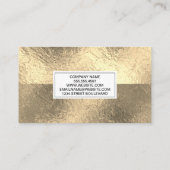 goudfolie kleurblok visitekaartje (Achterkant)