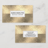 goudfolie kleurblok visitekaartje (Voorkant / Achterkant)