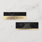 goudfolie | Lei Grijs Mini Visitekaartje (Voorkant / Achterkant)