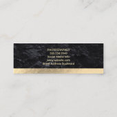 goudfolie | Lei Grijs Mini Visitekaartje (Achterkant)