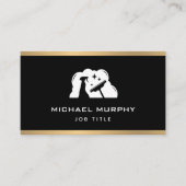 Goudfolie Lijst Schoonmaak Diensten Visitekaartje (Voorkant)