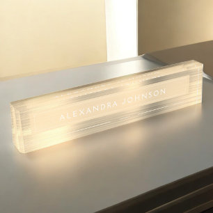 Goudfolie   Luxe Professioneel Modern Naambordje