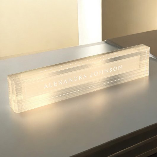 Goudfolie | Luxe Professioneel Modern Naambordje