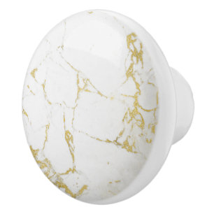 Goudfolie marmer agade abstracte moderne goudceram keramische knop