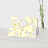 Goudfolie marmer blanco kaart (Voorkant)