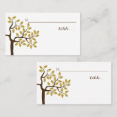 Goudfolie met moderne trouwhuiskaart plaatskaartje (Voorkant / Achterkant)