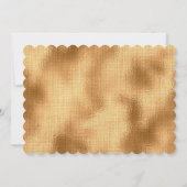 Goudfolie met open hartbruiloft kaart (Achterkant)