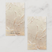 Goudfolie met structuur contactkaartje (Voorkant / Achterkant)