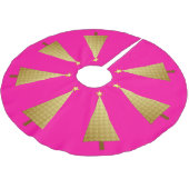 Goudfolie moderne kerstboom kerstboom rok (Gekanteld)