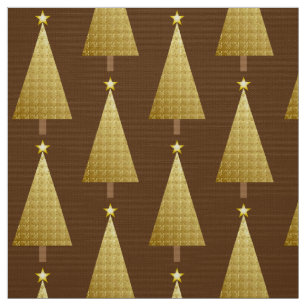 Goudfolie moderne kerstboom stof