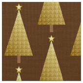 Goudfolie moderne kerstboom stof (Close Up)