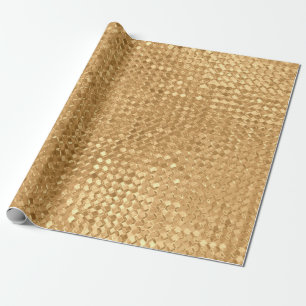 Goudfolie naadloos patroon, gouden glittertextuur cadeaupapier
