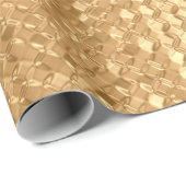 Goudfolie naadloos patroon, gouden glittertextuur cadeaupapier (Rol Hoek)