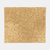 Goudfolie naadloos patroon, gouden glittertextuur fleece deken (Voorkant (Horizontaal))