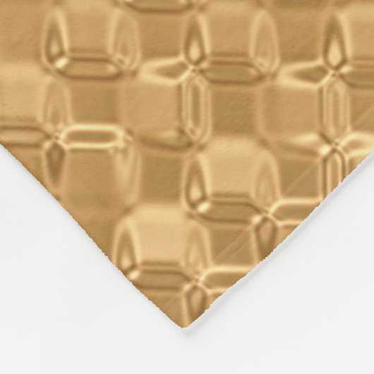 Goudfolie naadloos patroon, gouden glittertextuur fleece deken (Hoek)