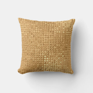 Goudfolie naadloos patroon, gouden glittertextuur kussen