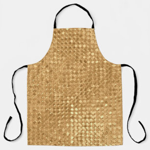 Goudfolie naadloos patroon, gouden glittertextuur schort