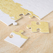 Goudfolie, naadloos patroon. legpuzzel (Zijkant)