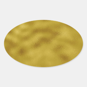 Goudfolie Ovale Sticker