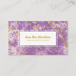 *~* Goudfolie Paarse Marmer Populaire Glam Luxe Ch Visitekaartje