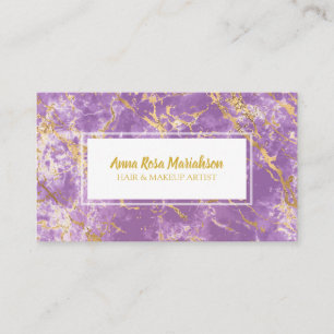 *~* Goudfolie Paarse Marmer Populaire Glam Luxe Ch Visitekaartje