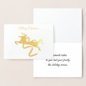 Goudfolie Rendier Kerst Kaart (Display)