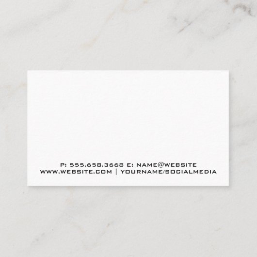 goudfolie | schaar | goudgeborsteld visitekaartje (Achterkant)