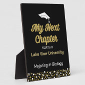 Goudfolie Script Mijn volgende hoofdstuk Afstudeer Fotoplaat (Zijkant)