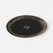 Goudfolie Sparkle Glamour Circle Party Borden Papieren Bordje (Gekanteld)