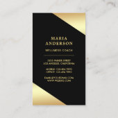 Goudfolie sterren Confetti gouden libel Visitekaartje (Achterkant)