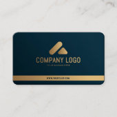 Goudfolie visitekaartsjabloon visitekaartje (Voorkant)