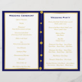 Goudfolie voor anker nautische bruiloft gevouwen p (Achterkant)