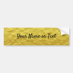 Goudfolie voor persoonlijk gebruik bumpersticker
