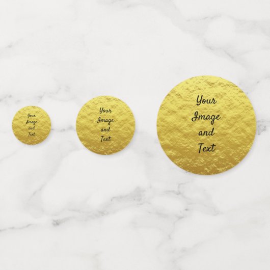 Goudfolie voor persoonlijk gebruik confetti (Achterkanten)