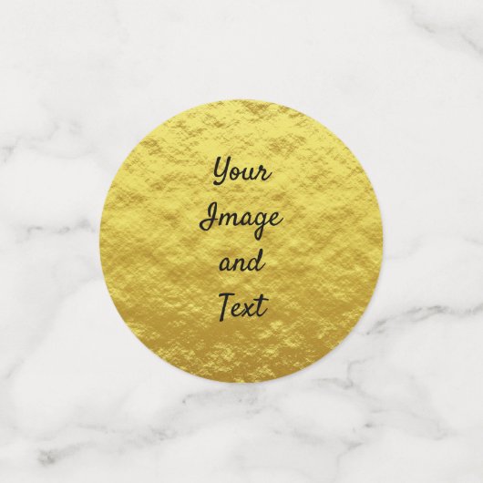 Goudfolie voor persoonlijk gebruik confetti (Kleine voorkant)