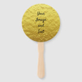 Goudfolie voor persoonlijk gebruik handwaaier (Achterkant)