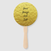 Goudfolie voor persoonlijk gebruik handwaaier (Voorkant)