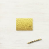 Goudfolie voor persoonlijk gebruik post-it® notes (Op bureau)