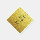 Goudfolie voor persoonlijk gebruik servet (Hoek)